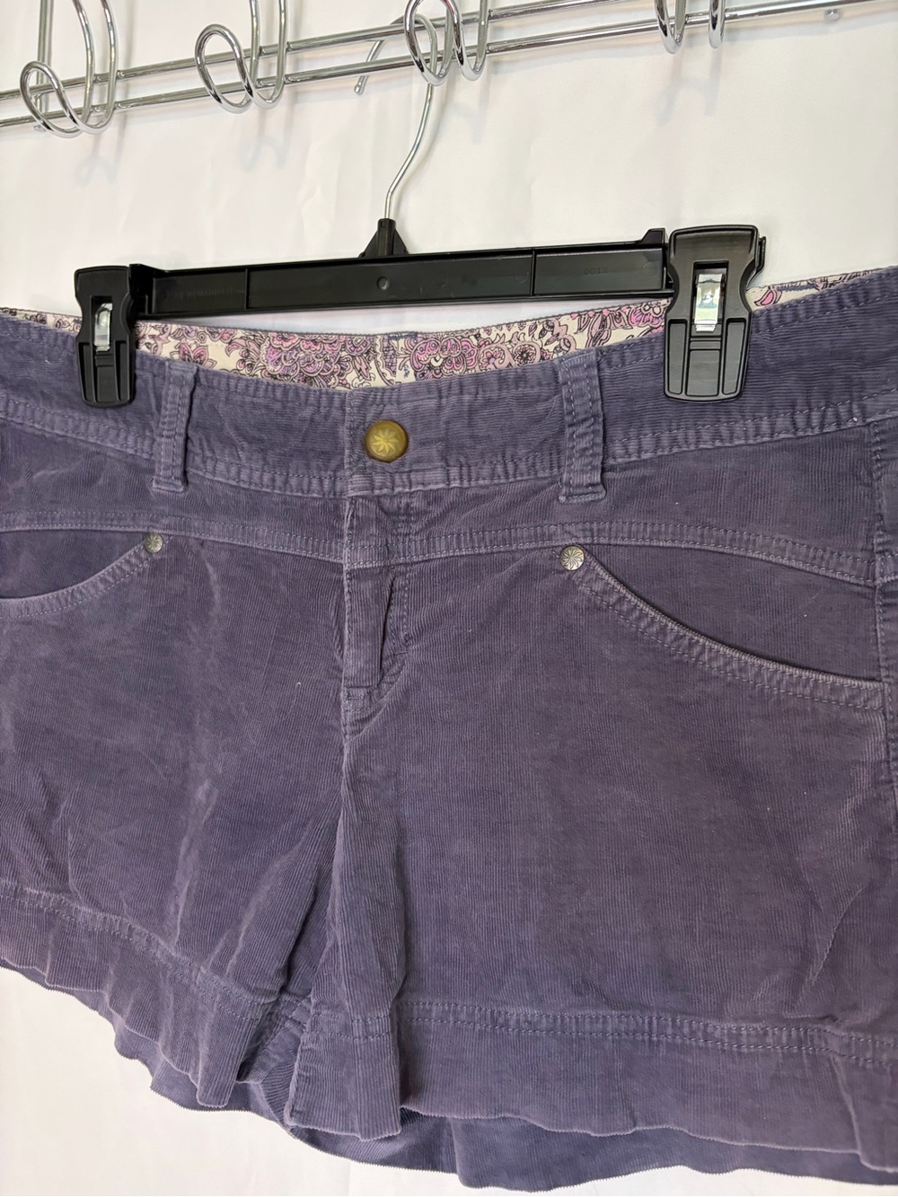 Athleta Corduroy Shorts in Navy Blue - Picture 2 of 5